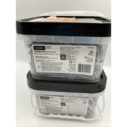 Everbilt 6D Box Nails Hot Dipped Galvanized (2) 10 lb 2 - 1/2 " - Long Island Liquidation