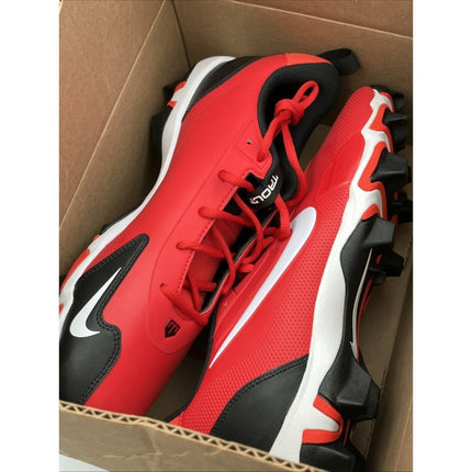 [FB9728 - 600] MENS NIKE FORCE TROUT 9 KEYSTONE 'UNIVERSITY RED WHITE' size 10 - Long Island Liquidation