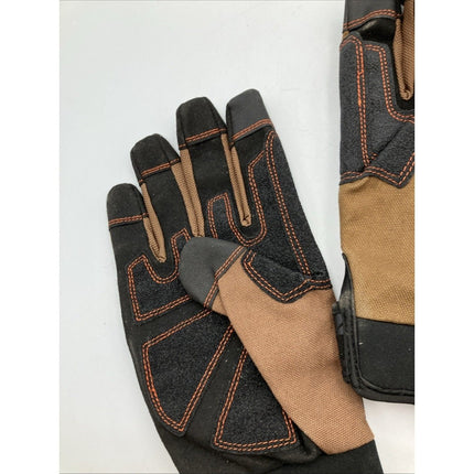FIRM GRIP Glove Trade Master Men's Large Tan Durable Duck Canvas Back Pair L - Long Island Liquidation