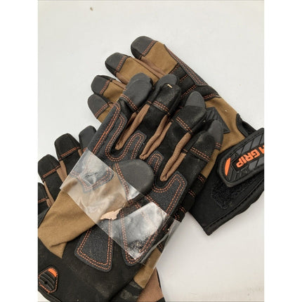 FIRM GRIP Glove Trade Master Men's Large Tan Durable Duck Canvas Back Pair L - Long Island Liquidation