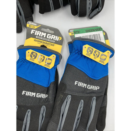 Firm Grip Workmaster Work Gloves, Medium and XL Touch Screen, Quick Fit, 5 Pairs - Long Island Liquidation