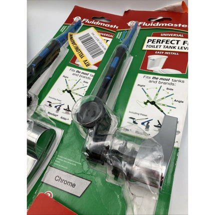 Fluidmaster 641 Perfect Fit Universal Toilet Tank Lever Chrome Model lot - Long Island Liquidation