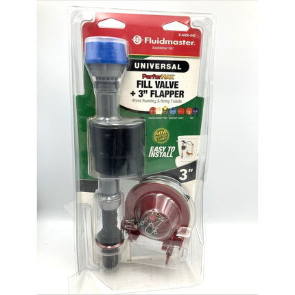 Fluidmaster Fill Valve & Flapper Kit 3" Flapper K - 400H - 040 - Long Island Liquidation