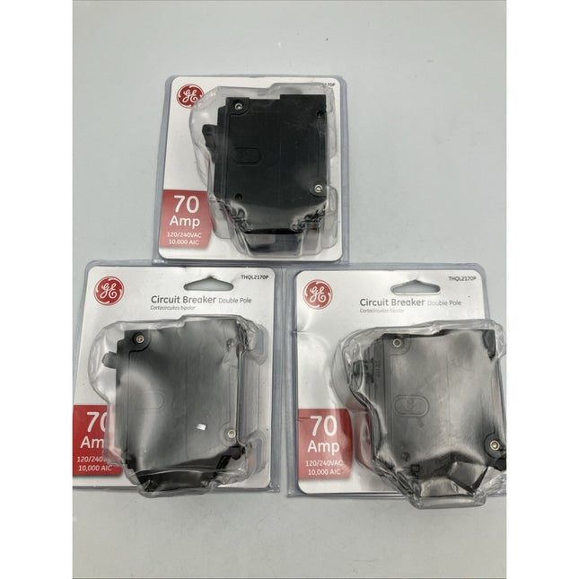 GE 70 Amp 2 in. Double - Pole Circuit Breaker THQL2170P (3) - Long Island Liquidation