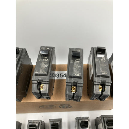 GE ABB | THQL1130 | Breaker | 30 Amp | 120 Volt | 1 Pole bundle of 11 - Long Island Liquidation