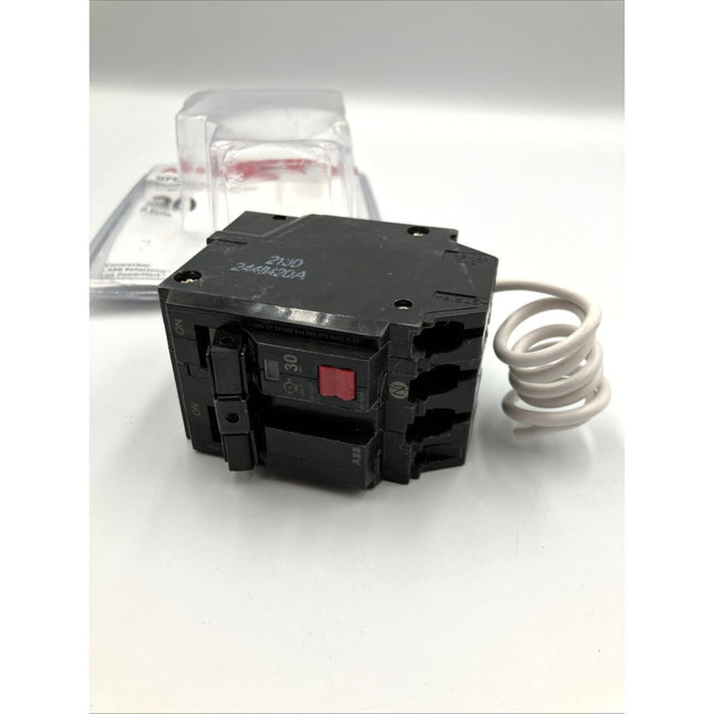GE ABB THQL2130GFTA 2 Pole 30AMP Plug In GFCI Circuit Breaker - Long Island Liquidation
