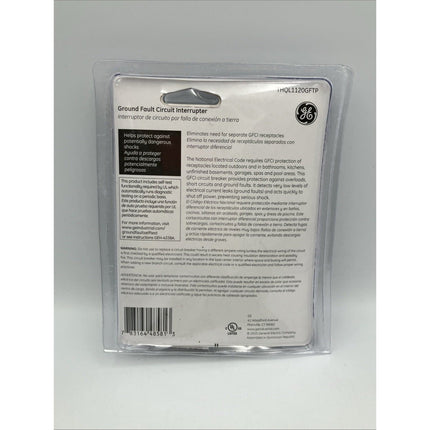 GE THQL1120GFTP 20A 1 - Pole Ground Fault. Breaker with Self - Test GFCI Breaker - Long Island Liquidation