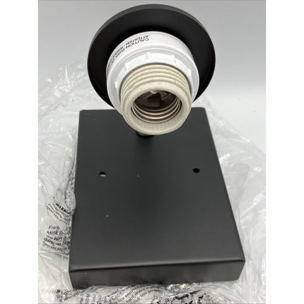 Generation Lighting Alturas 4.375 in. 1 - Light Modern Midnight Black Wall Sconce - Long Island Liquidation