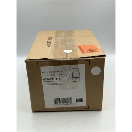 Generation Lighting Alturas 4.375 in. 1 - Light Modern Midnight Black Wall Sconce - Long Island Liquidation