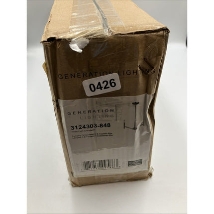 generation lighting chandelier Vector 3 - light Satin Brass Hanging - Long Island Liquidation