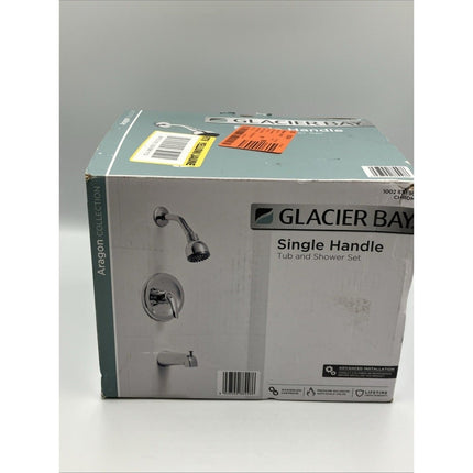 Glacier Bay Aragon 1 - Handle 1 - Spray Tub and Shower Faucet in Chrome HD874X - 0001 - Long Island Liquidation
