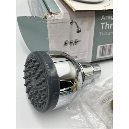 Glacier Bay Aragon 3 - Handle 1 - Spray Tub and Shower Faucet Chrome Valve C2 - Long Island Liquidation