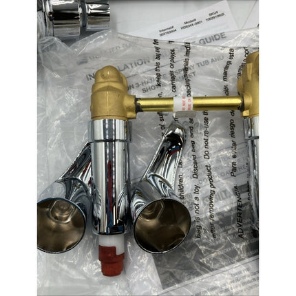 Glacier Bay Aragon 3 - Handle 1 - Spray Tub and Shower Faucet Chrome Valve C2 - Long Island Liquidation