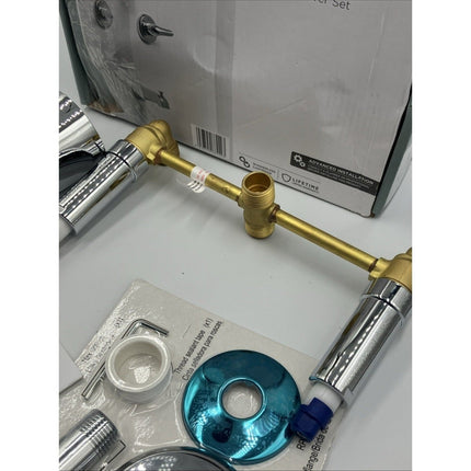 Glacier Bay Aragon Double Handle 1 - Spray Tub & Shower Faucet 1.8 GPM in Chrome - Long Island Liquidation