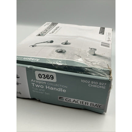Glacier Bay Aragon Double Handle 1 - Spray Tub & Shower Faucet 1.8 GPM in Chrome - Long Island Liquidation