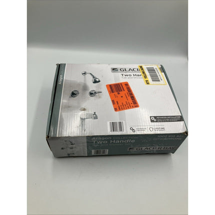 Glacier Bay Aragon Tub and Shower set in Chrome,1002 910 927, Open Box - Long Island Liquidation