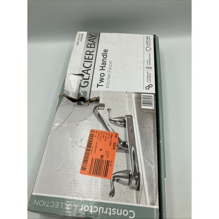 Glacier Bay Constructor Standard Kitchen Faucet Chrome 2 - Handle HD67099 - 0B01 - Long Island Liquidation