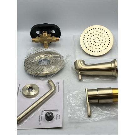 Glacier Bay Dorind Tub & Shower Faucet w/ Valve Gold 1 - Handle 1005 877 850 (K) - Long Island Liquidation