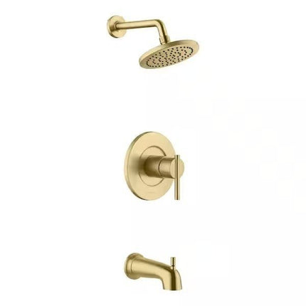 Glacier Bay Dorind Tub & Shower Faucet w/ Valve Gold 1 - Handle 1005 877 850 (K) - Long Island Liquidation