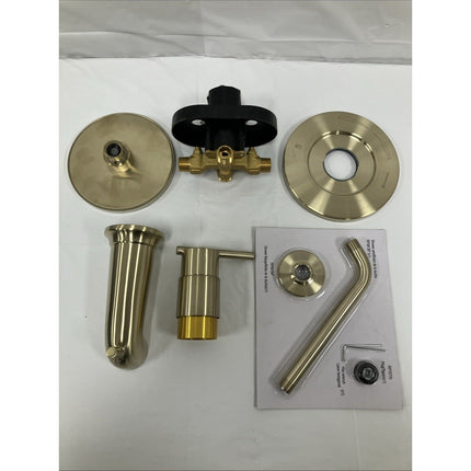 Glacier Bay Dorind Tub & Shower Faucet w/Valve Matte Gold 1 - Handle - Long Island Liquidation