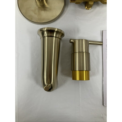 Glacier Bay Dorind Tub & Shower Faucet w/Valve Matte Gold 1 - Handle - Long Island Liquidation
