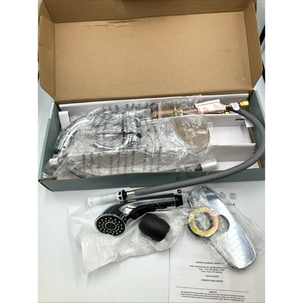 Glacier Bay Dunning Pull - Out Laundry Faucet w/ Dual Spray Chrome 1005409732 - Long Island Liquidation