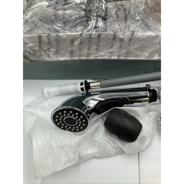 Glacier Bay Dunning Pull - Out Laundry Faucet w/ Dual Spray Chrome 1005409732 - Long Island Liquidation