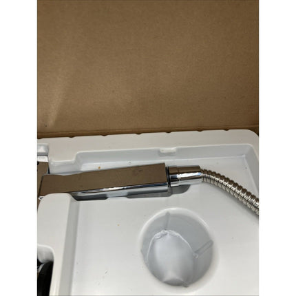 Glacier Bay Modern 1 - Spray Dual Wall Mount Fixed and Handheld Shower Head Chrome - Long Island Liquidation