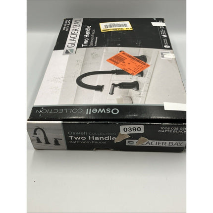 Glacier Bay Oswell 8 in. Widespread Double - Handle Bathroom Faucet in Matte Black - Long Island Liquidation