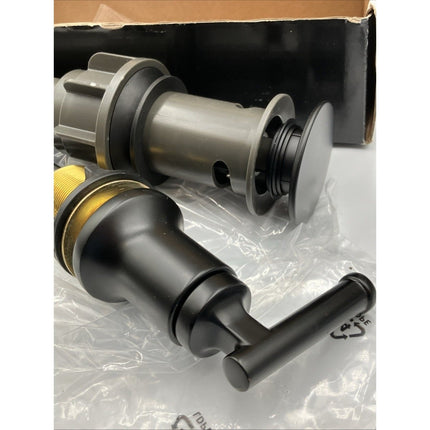 Glacier Bay Oswell 8 in. Widespread Double - Handle Bathroom Faucet in Matte Black - Long Island Liquidation