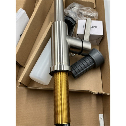 Glacier Bay Paulina 1 - Handle Pull - Down Sprayer Kitchen Faucet in Stainless Steel - Long Island Liquidation