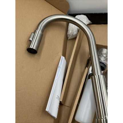 Glacier Bay Paulina 1 - Handle Pull - Down Sprayer Kitchen Faucet in Stainless Steel - Long Island Liquidation