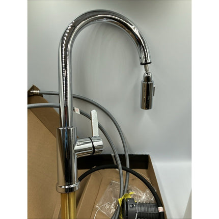 Glacier Bay Paulina Single - Handle Pull - Down Sprayer Kitchen Faucet - Long Island Liquidation