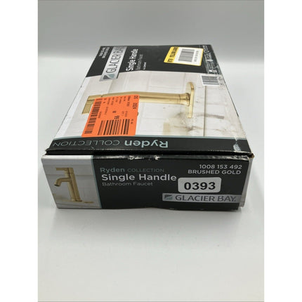 Glacier Bay Single - Handle Bathroom Faucet Brushed Gold 1008153492 - Long Island Liquidation