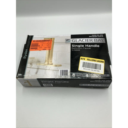 Glacier Bay Single - Handle Bathroom Faucet Brushed Gold 1008153492 - Long Island Liquidation