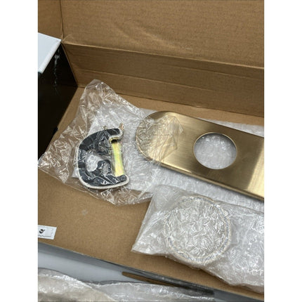 Glacier Bay Single - Handle Bathroom Faucet Brushed Gold 1008153492 - Long Island Liquidation