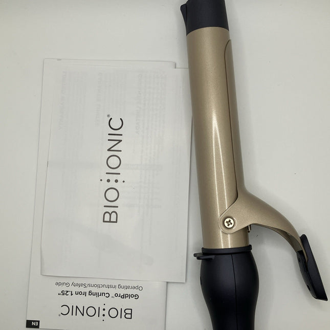Gold Pro Curling Iron by Bio Ionic for Women - 1.25 In. Curling Iron - Long Island Liquidation