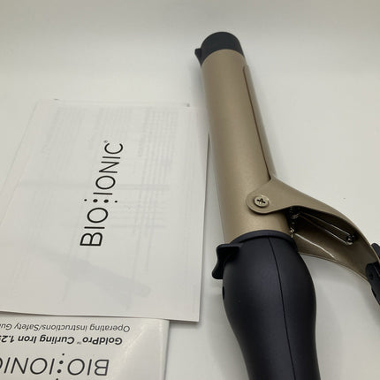 Gold Pro Curling Iron by Bio Ionic for Women - 1.25 In. Curling Iron - Long Island Liquidation