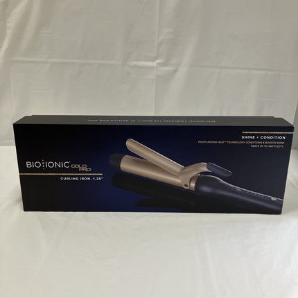 Gold Pro Curling Iron by Bio Ionic for Women - 1.25 Inch Curling Iron - Long Island Liquidation