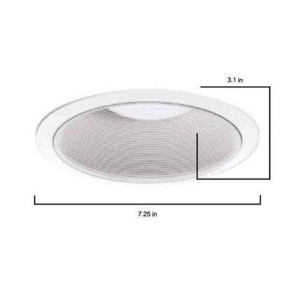 Halo 310 Series 6 in. White Recessed Ceiling Light Fixture Trim with (6packs) - Long Island Liquidation