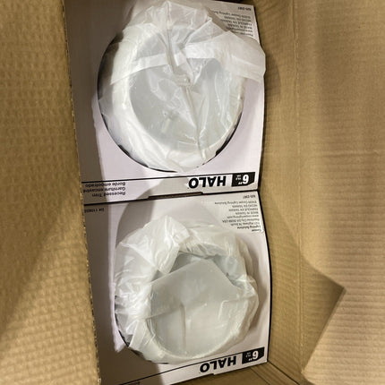 Halo 310 Series 6 in. White Recessed Ceiling Light Fixture Trim with (6packs) - Long Island Liquidation