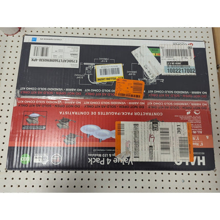 Halo (4) pack 6 inch Canless Integrated LED Recessed Light - Contractor Pack - Long Island Liquidation