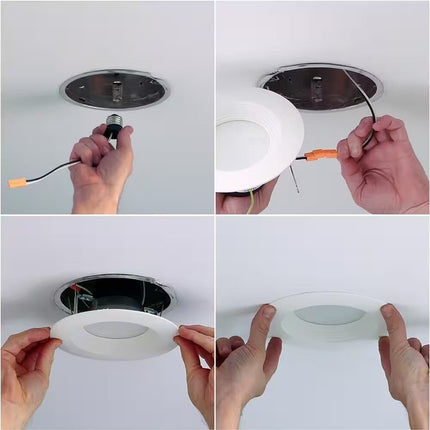 Halo (4) pack 6 inch Canless Integrated LED Recessed Light - Contractor Pack - Long Island Liquidation