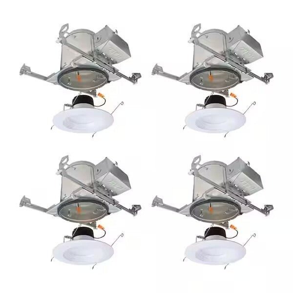 Halo (4) pack 6 inch Canless Integrated LED Recessed Light - Contractor Pack - Long Island Liquidation