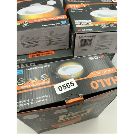 Halo Canless Ultra Thin LED Recessed Down Light 6" HLBSL6099FS351EMWR lot of 5 - Long Island Liquidation
