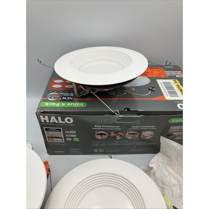 Halo Canless Ultra Thin LED Recessed Down Light 6" HLBSL6099FS351EMWR lot of 5 - Long Island Liquidation
