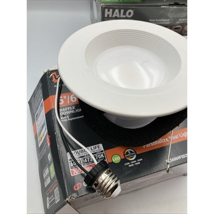 Halo Canless Ultra Thin LED Recessed Down Light 6" HLBSL6099FS351EMWR lot of 5 - Long Island Liquidation