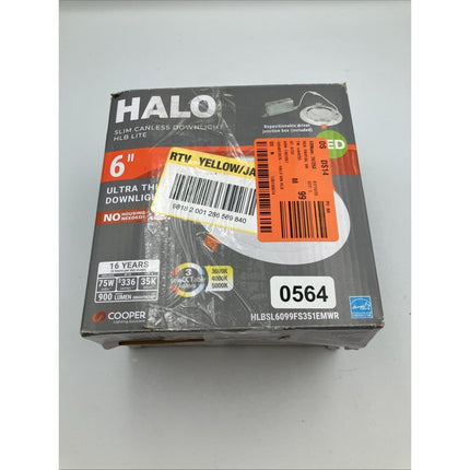 Halo Canless Ultra Thin LED Recessed Down Light 6" HLBSL6099FS351EMWR pair - Long Island Liquidation