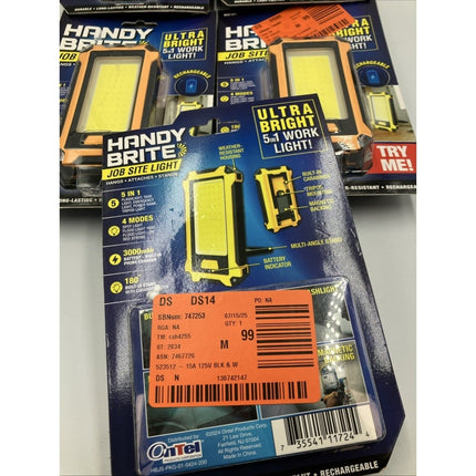 Handy Brite LED Job Site Light, 5 in Work Light lot of 5 - Long Island Liquidation