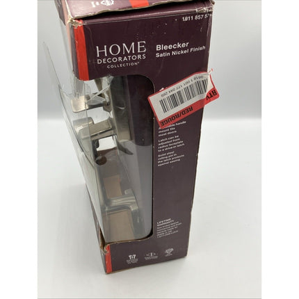 HDC Bleecker Satin Nickel Door Handleset with Ridgeway Interior Knob - Long Island Liquidation